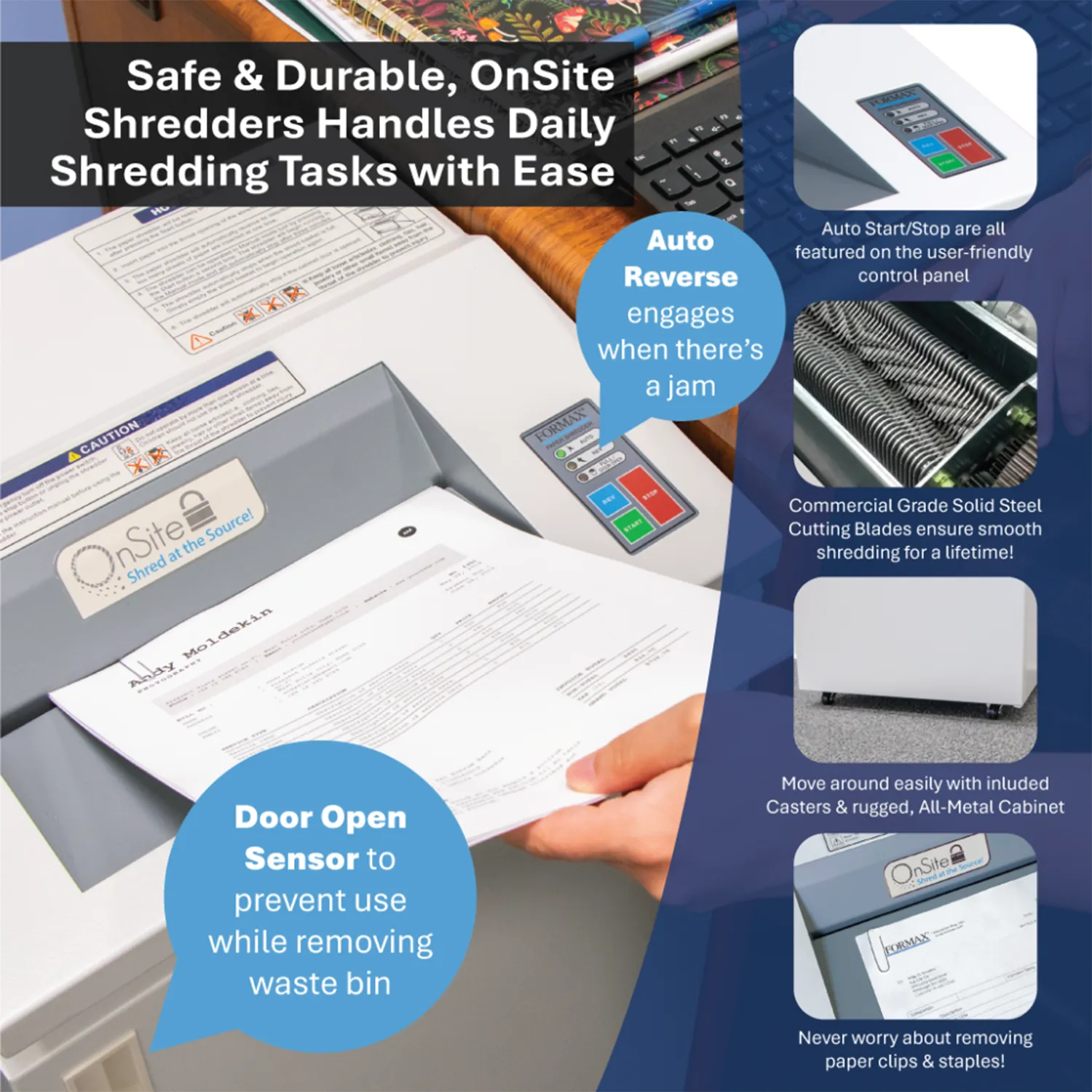 Formax FD 8304CC P-5 High-Security Paper Shredder
